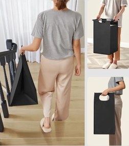 Kôš na bielizeň REX hnedá/čierna