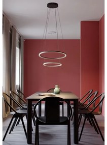 Redo 01-3343 - LED stmievateľný luster na lankách LEO LED/115W/230V čierny