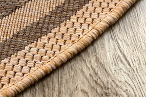 Šnúrkový koberec  SIZAL FLOORLUX kruh 20014 Grécky mais / coffeee