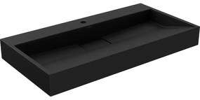 Mexen Ava, umývadlo na dosku z konglomerátu 1/O 90 x 46 cm, čierna matná, 23018071