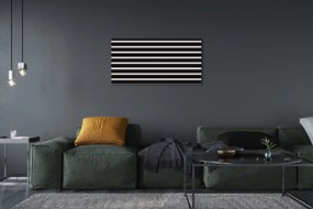 Obraz na plátne Pravidelné čierne pruhy 120x60 cm