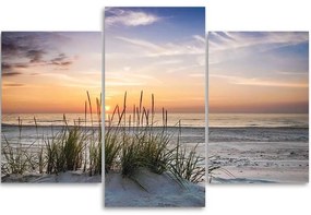 Gario Obraz na plátne Západ slnka na pláži - 3 dielny Rozmery: 60 x 40 cm