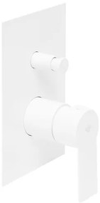 Sprchová a vaňová batéria SAT B-Way vrátane podomietkového telesa biela matná SATBSBW215B, 1 ks