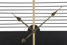 Kovové nástenné hodiny Stick 60 cm čierne/zlaté