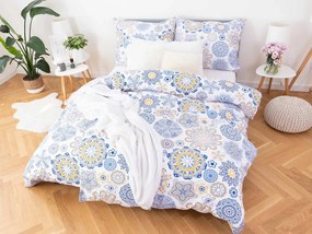 MKLozkoviny.sk Bavlnené obliečky na 2 postele – Ciara modré 140x200/70x90 cm