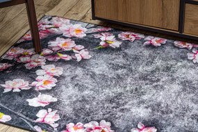 Protišmykový koberec / behúň ANDRE 28170 sivý / ružový