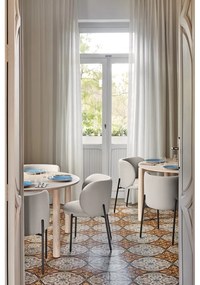 Svetlosivé čalúnené jedálenské kreslá v súprave 2 ks Mogi – Teulat