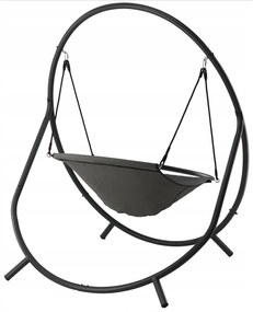 Luxusné závesné kreslo PATIO s vankúšom Sivé vankúše