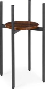 Stojan na květiny THEO 61,5x30 cm černý/hnědý