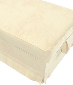 Poťah na podnožku Ektorp Bromma farba produktu ekru látka lesklá, zamatová