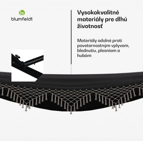 Blumfeldt SwayStation Boho hojdacia sieť, 320 x 116 cm, odolná proti poveternostným vplyvom, odolná proti hrdzi