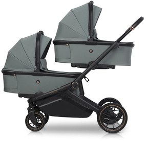 Športový kočík pre dvojčatá CAVOE Avec Boho Green