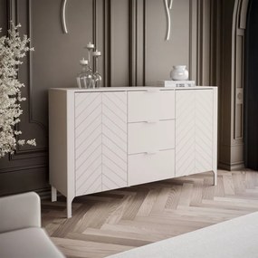 Dizajnová komoda MARCIUS 153cm kašmír