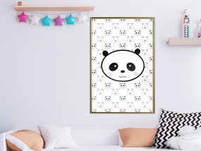 Artgeist Plagát - Pandas and Bears [Poster] Veľkosť: 20x30, Verzia: Zlatý rám
