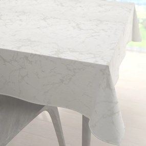 Biante Dekoračný štvorcový obrus Parma PM-116 Strieborný mramor na krémovom 80x80 cm