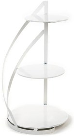 Kovový servírovací podnos Nowell White, 38x60 cm
