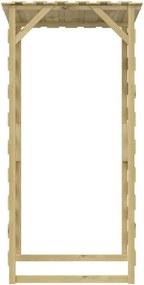 Pergoly so strechami 2 ks 100x90x200 cm impregnovaná borovica