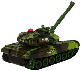 KIK Diaľkovo ovládaný vojenský tank RC War Tank 9993 2,4 GHz, lesná kamufláž