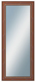DANTIK - Zrkadlo v rámu, rozmer s rámom 50x120 cm z lišty ANGLIE hnedá (561)