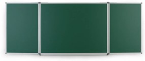 Roztváracia zelená keramická tabuľa pre popis kriedou, magnetická, 3600 x 1200 mm