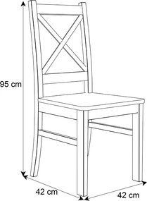 JEDÁLENSKÝ SET LORENA STÔL + 4 STOLIČKY KAŠMÍR 100 / 140 cm