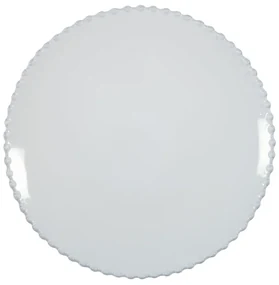 Biely kameninový tanier Costa Nova Pearl, ⌀ 28 cm