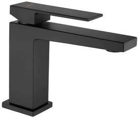 Matne čierna stojančeková umývadlová batéria Latus – Sapho