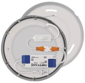 LED Stropné svietidlo LED/12,5W/230V 3000/3500/4000K pr. 17 cm chróm