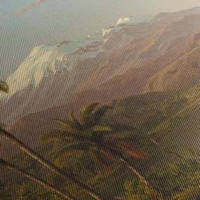 Obraz - Frederic Edwin Church, Tamaca Palms, reprodukcia (s hodinami) (90x30 cm)