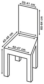 Komashop Návlek na stoličku DONA Farba: Natur
