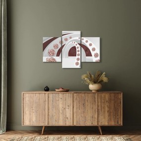 Obraz - 3D oblúky s kvetmi (90x60 cm)