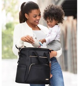 Skip Hop - Přebalovací batoh MAINFRAME na kočík, čierny