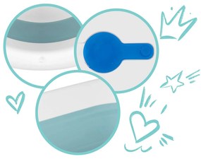 Ricokids Detská vanička s teplomerom RK-282 biela a modrá