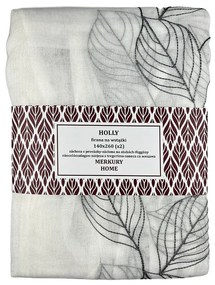 Záclona na stuhách Holly polyester tmavo šedá 140x260 Merkury Home II/22