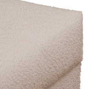 Béžový taburet z textílie buklé Ariella – Ropez