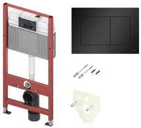 Set do sadrokartónu k WC Tece čierne matné tlačidlo 9.400.414