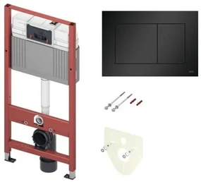 Set do sadrokartónu k WC Tece čierne matné tlačidlo 9.400.414