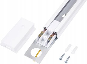LED koľajnica 1m + 3x GU10 bodové žiarovky - sada