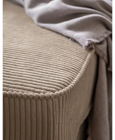 Taupe menčestrová leňoška (pravý roh) Chic Charlotte – Miuform