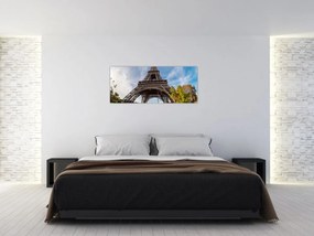 Obraz - Eiffelova farebná veža (120x50 cm)