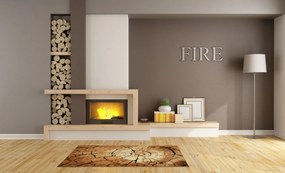 Alfa Carpets, Kusový koberec Superwood brown, 160x230, hnedá, chodba / predsieň