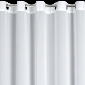 ZÁCLONA NA KRÚŽKOCH DEBRA 300X140 CM BIELA