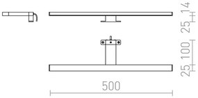 RED - Design Rendl - R12400 - LED Kúpeľňové osvetlenie zrkadla BALEA LED/7W/230V IP44
