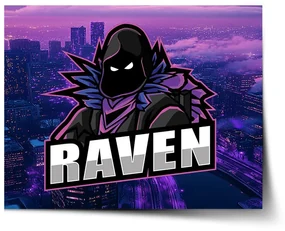 Sablio Plagát FORTNITE RAVEN Steampunk mesto - 90x60 cm