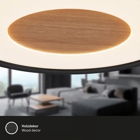 Brilo - LED stropné svietidlo SUFIT WOOD LED/18W/230V 3000K pr. 29 cm