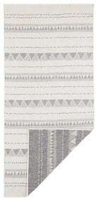 Sivo-krémový vonkajší koberec NORTHRUGS Bahamas, 80 x 350 cm