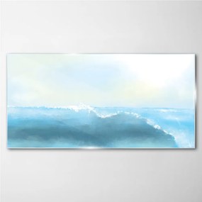 Skleneny obraz Abstrakcie morské vlny