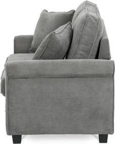 Trojmiestna rozkladacia sedačka, sivá ASB-4170 GREY2