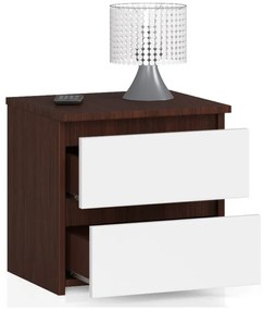 Nočný stolík CL2 2SZ CLP wenge / biely
