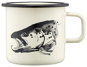Hrnček Pike & Trout 0,55l, smalt / béžový